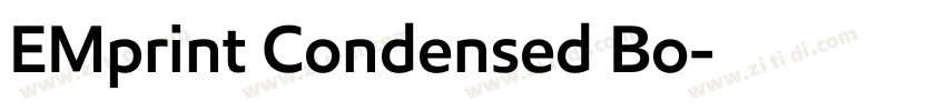EMprint Condensed Bo字体转换